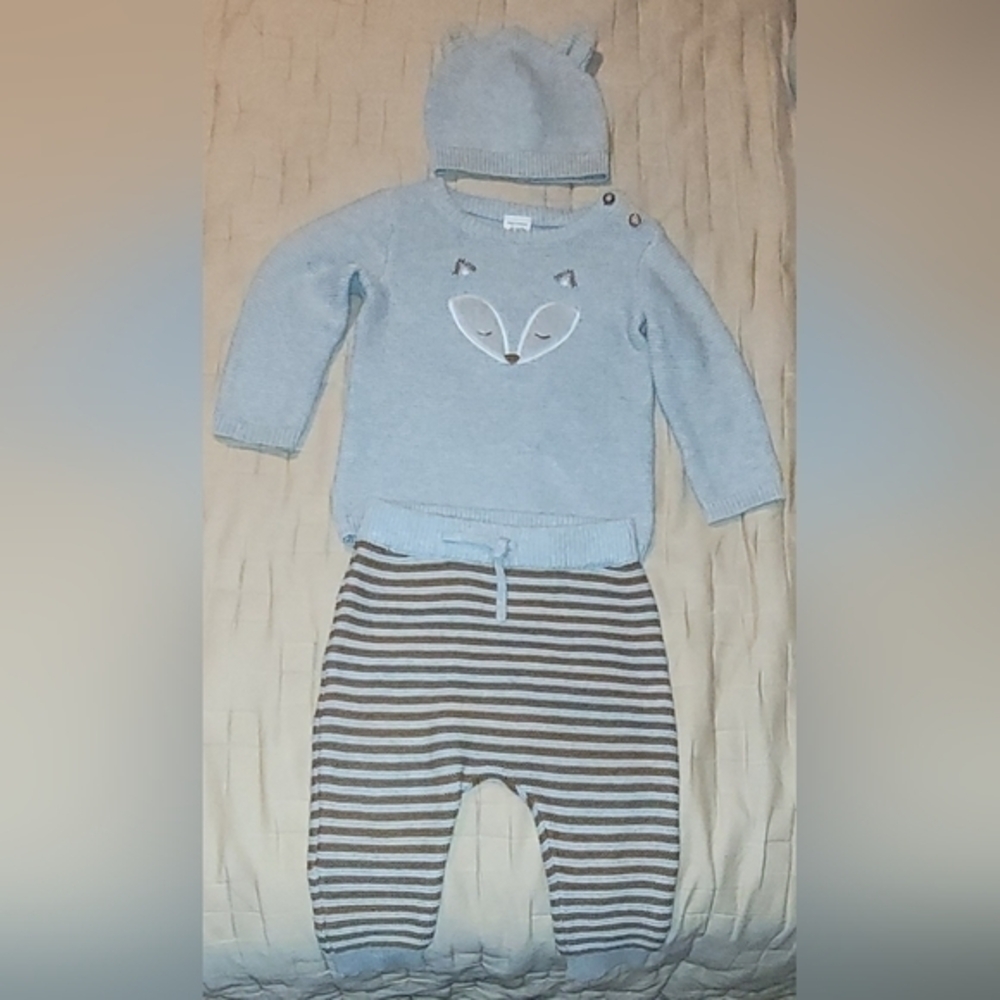 NWOT Carter's 3-piece knit set